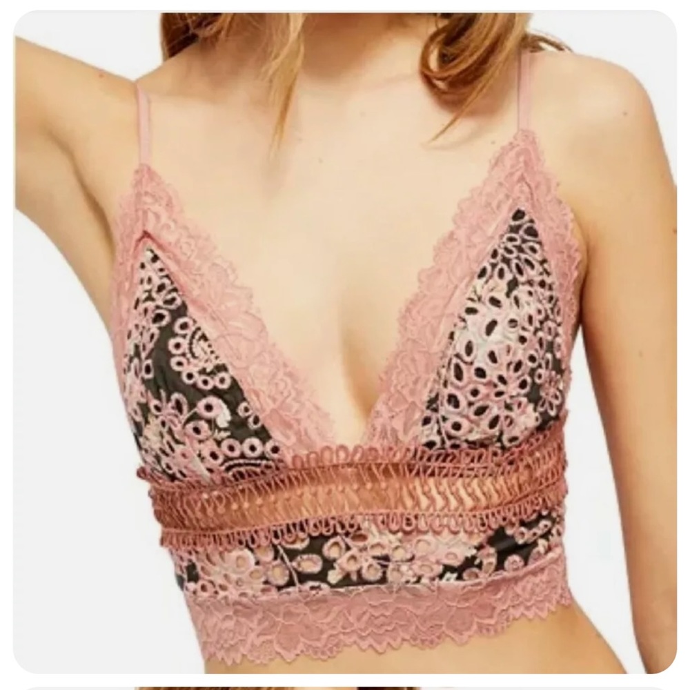 Free People Emma Soft Bra in Black Combo